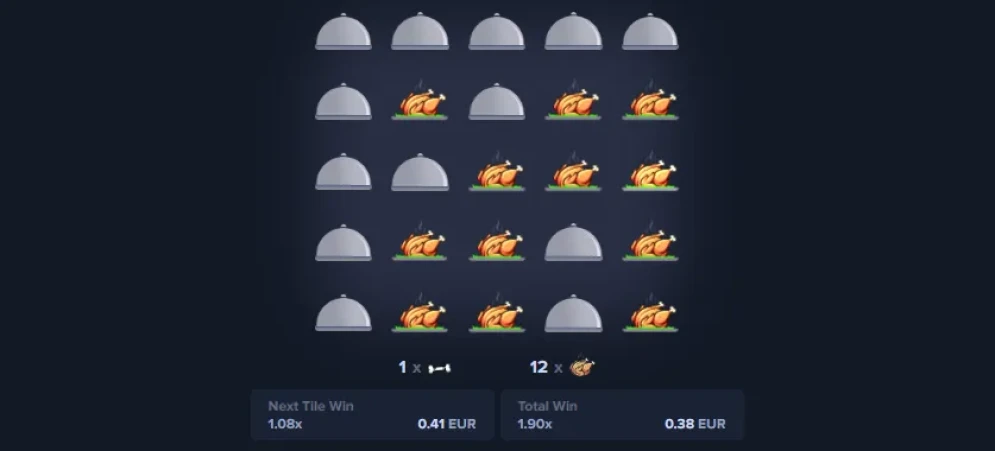 MyStake Chicken gameplay